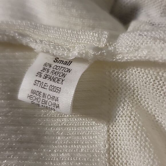 BRAND NEW PROOF KNIT WITH AN OPEN WEAVE LONG SLEEVE SWEATER - Picture 14 of 14